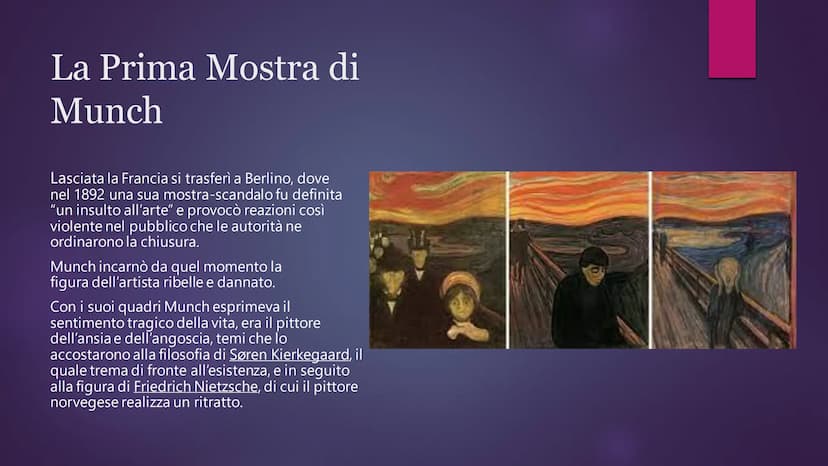 Edvard
Munch Attraverso l'arte cerco di vedere chiaro nella mia relazione con
il mondo, e se possibile aiutare anche chi osserva le mie oper