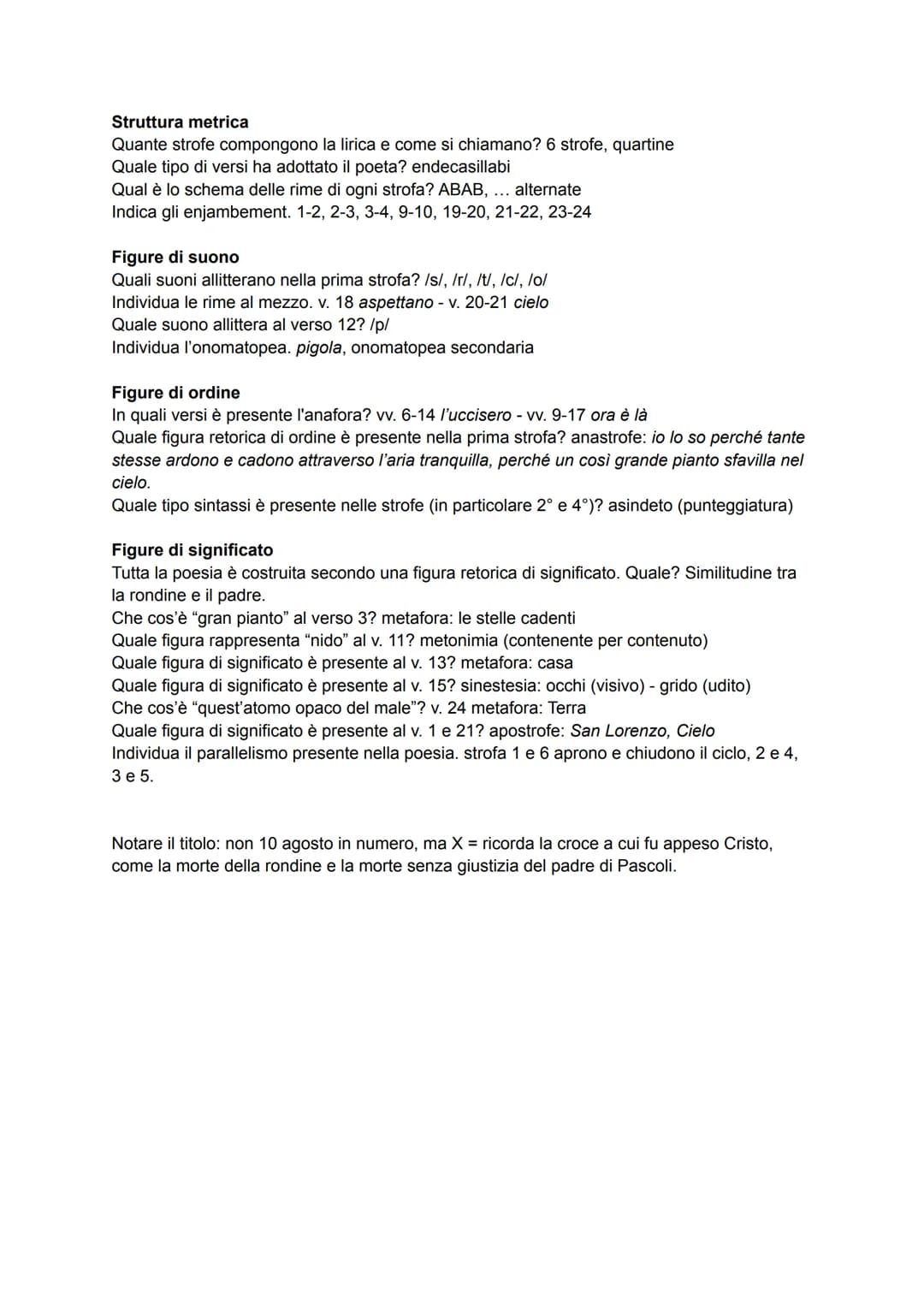 G. Pascoli, X agosto
5
10
15
20
San Lorenzo, io lo so perché tanto
di stelle per l'aria tranquilla
arde e cade, perché sì gran pianto
nel co
