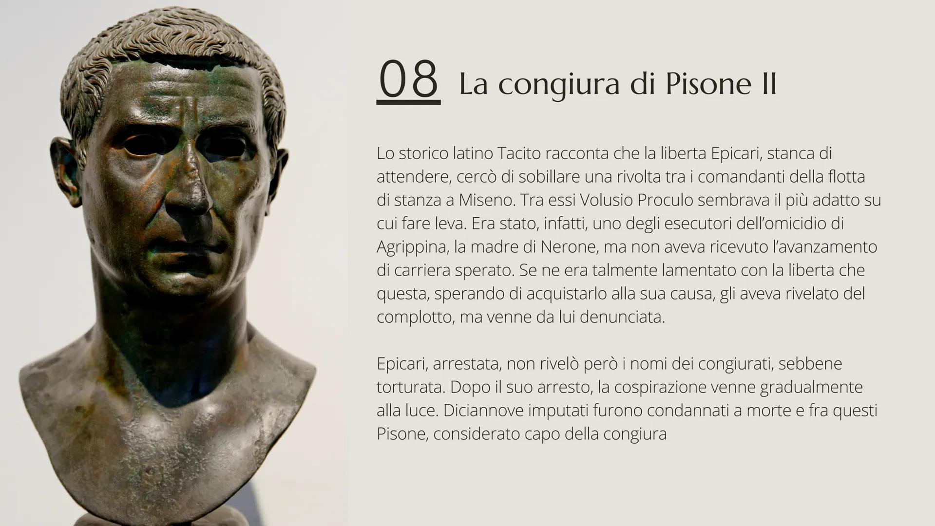 Nerone
Marta Gazzaretti, 2BLin Liceo G. Bagatta 01 02 Un giovane re al comando
Nerone Lucio Domizio ( 54 - 68 ), figlio di Gneo Domizio Enob