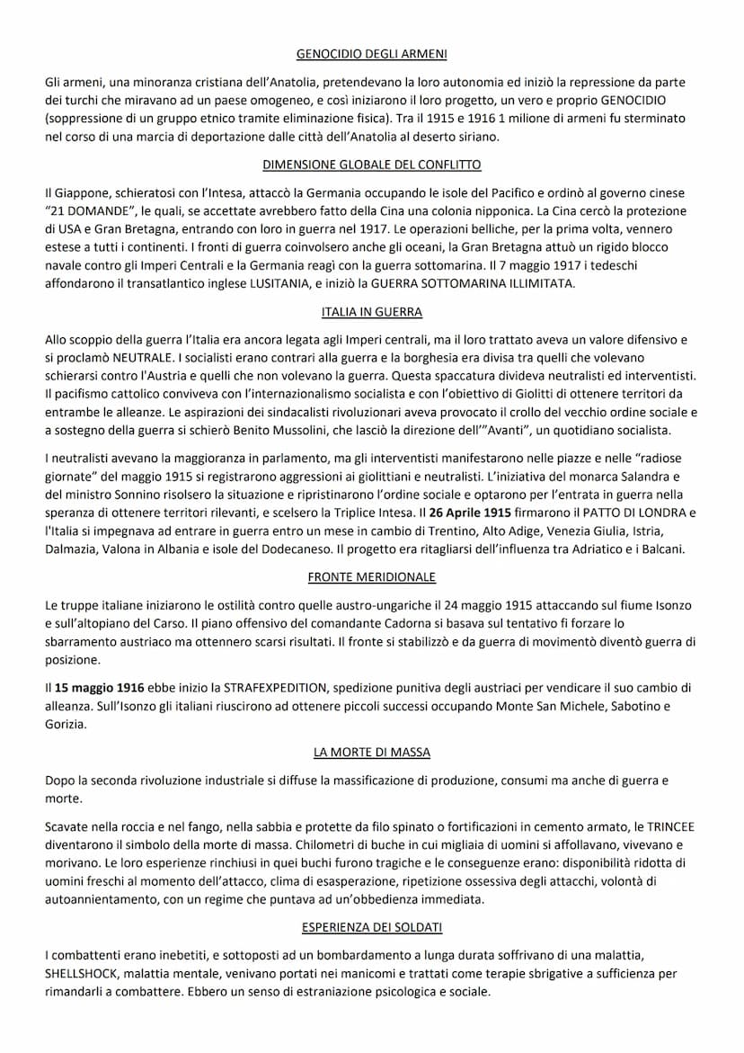 CONTESTO E CAUSE
Le mire espansionistiche avevano alimentato la concorrenza internazionale, e a rendere la guerra inevitabile fu il
sommarsi
