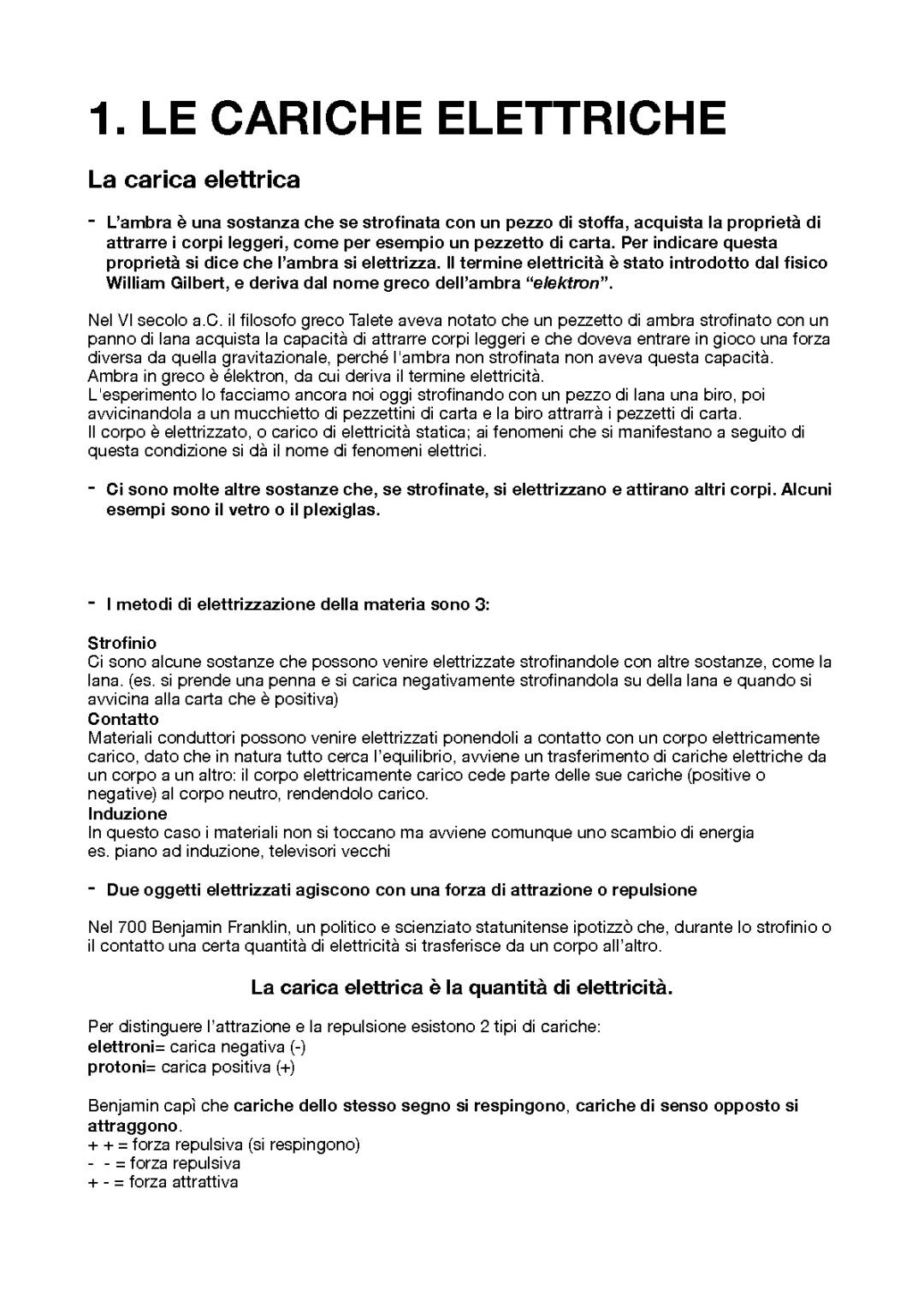 Fenomeni elettrostatici 