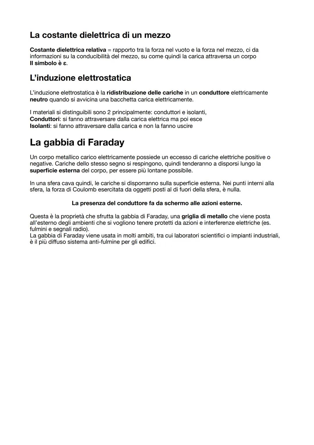 1. LE CARICHE ELETTRICHE
La carica elettrica
L'ambra è una sostanza che se strofinata con un pezzo di stoffa, acquista la proprietà di
attra
