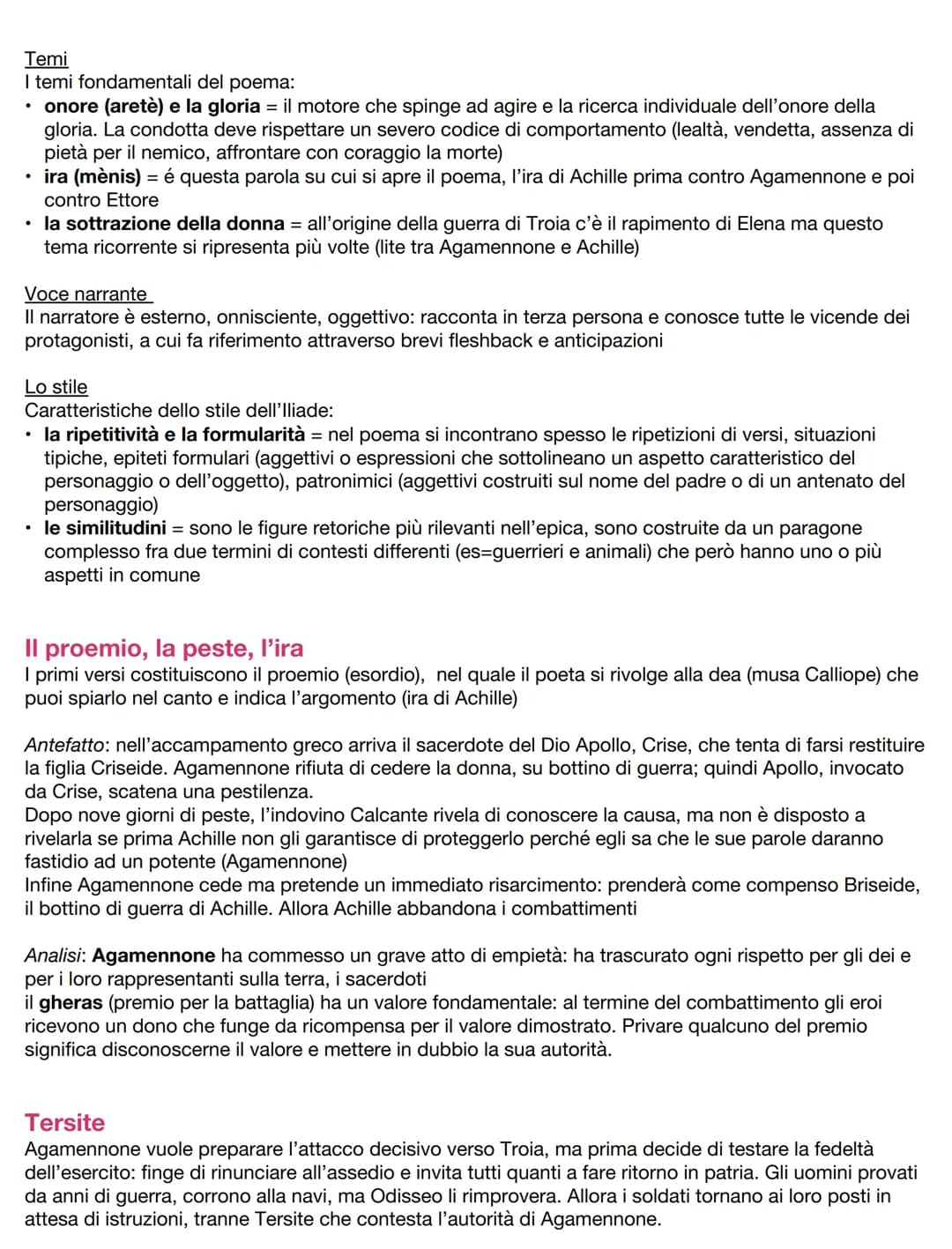 Iliade
Introduzione
La struttura
L'Iliade, poema epico in versi esametri, trae il titolo da “ilio” (città di Troia, in Asia Minore).
L'opera