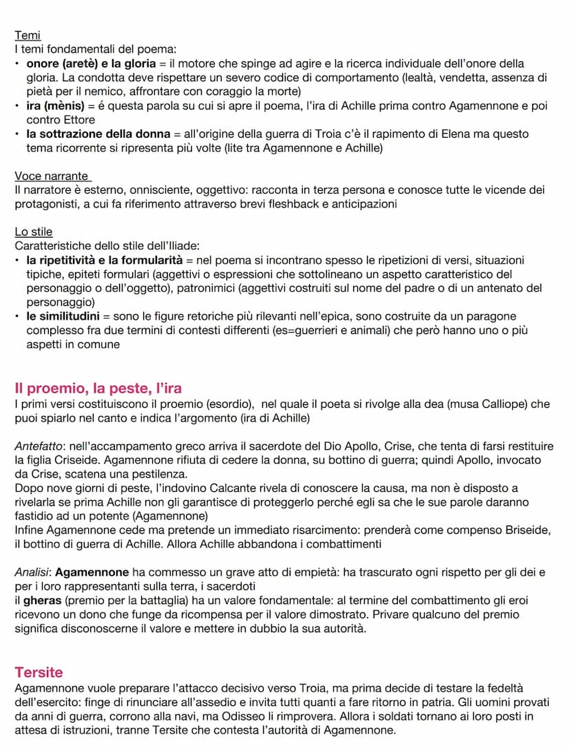 Iliade
Introduzione
La struttura
L'Iliade, poema epico in versi esametri, trae il titolo da “ilio” (città di Troia, in Asia Minore).
L'opera