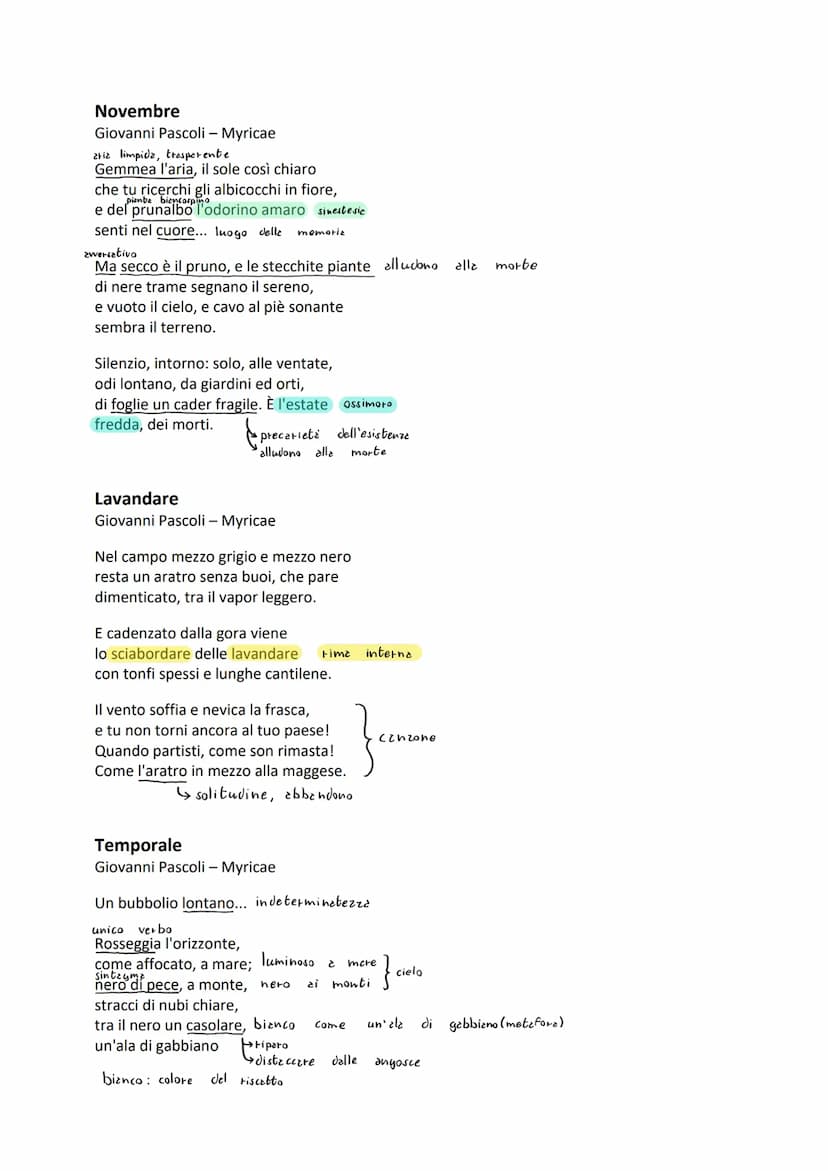 Corrente letteraria: Decadentismo
Il nido familiare: La
POETICA
Le
traumatiche
chiusura gelosa
morboso alle sorelle
psicologica del poeta
la