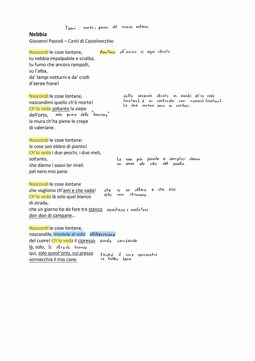 Corrente letteraria: Decadentismo
Il nido familiare: La
POETICA
Le
traumatiche
chiusura gelosa
morboso alle sorelle
psicologica del poeta
la