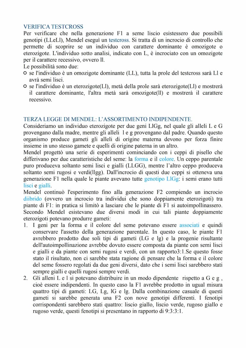 LA GENETICA
La genetica è lo studio delle leggi e dei meccanismi che permettono la trasmissione
dei caratteri da una generazione all'altra e