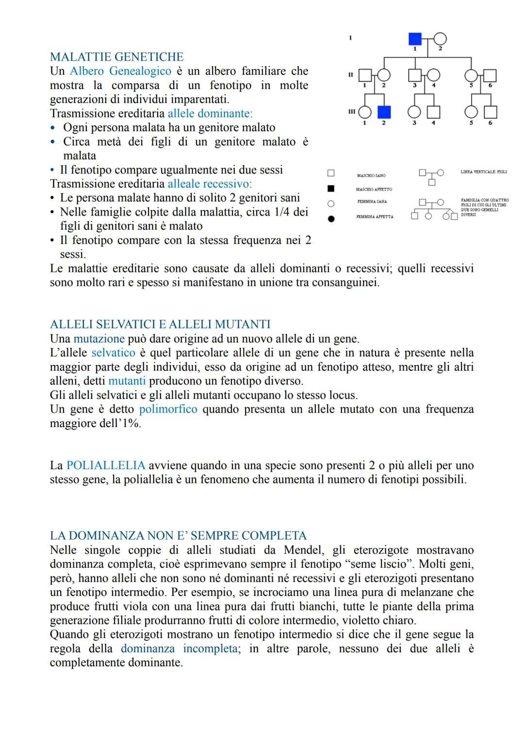 LA GENETICA
La genetica è lo studio delle leggi e dei meccanismi che permettono la trasmissione
dei caratteri da una generazione all'altra e