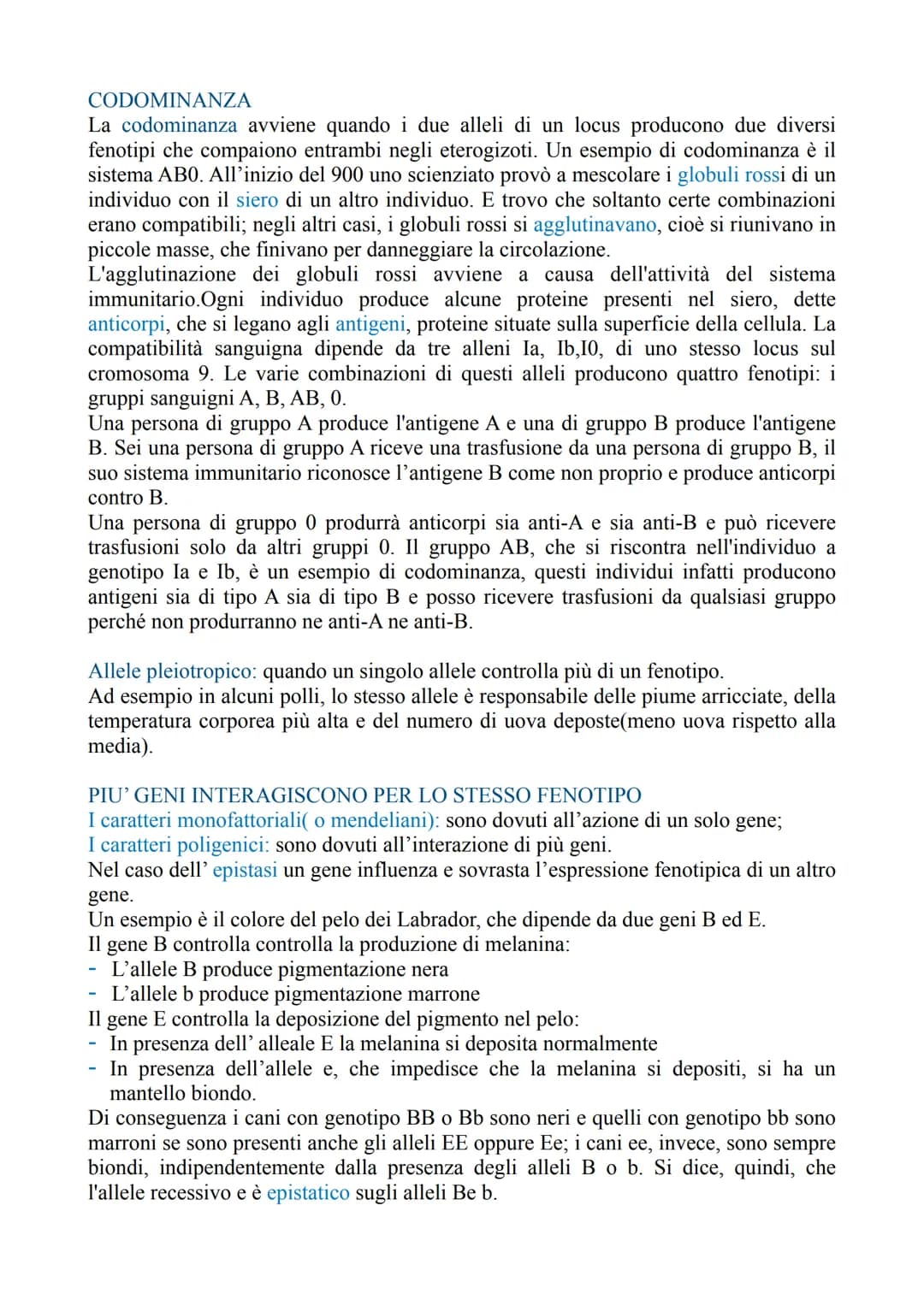 LA GENETICA
La genetica è lo studio delle leggi e dei meccanismi che permettono la trasmissione
dei caratteri da una generazione all'altra e