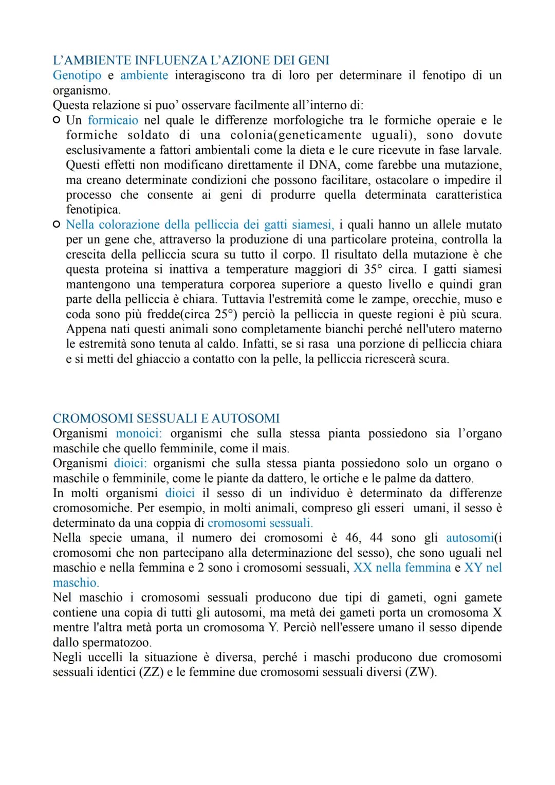LA GENETICA
La genetica è lo studio delle leggi e dei meccanismi che permettono la trasmissione
dei caratteri da una generazione all'altra e