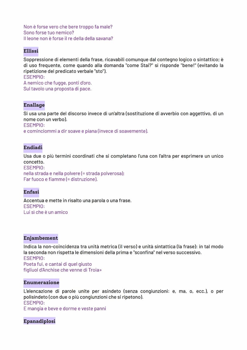 Le figure retoriche
Lo strumento stilistico che maggiormente viene utilizzato in poesia e caratterizza le scelte
espressive dell'autore è co