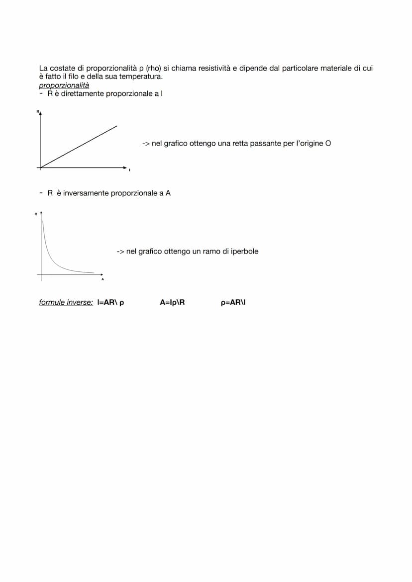 LA PRIMA LEGGE DI OHM
la corrente elettrica si misura con un amperometro -> strumento che deve essere collegato in serie con il
conduttore, 