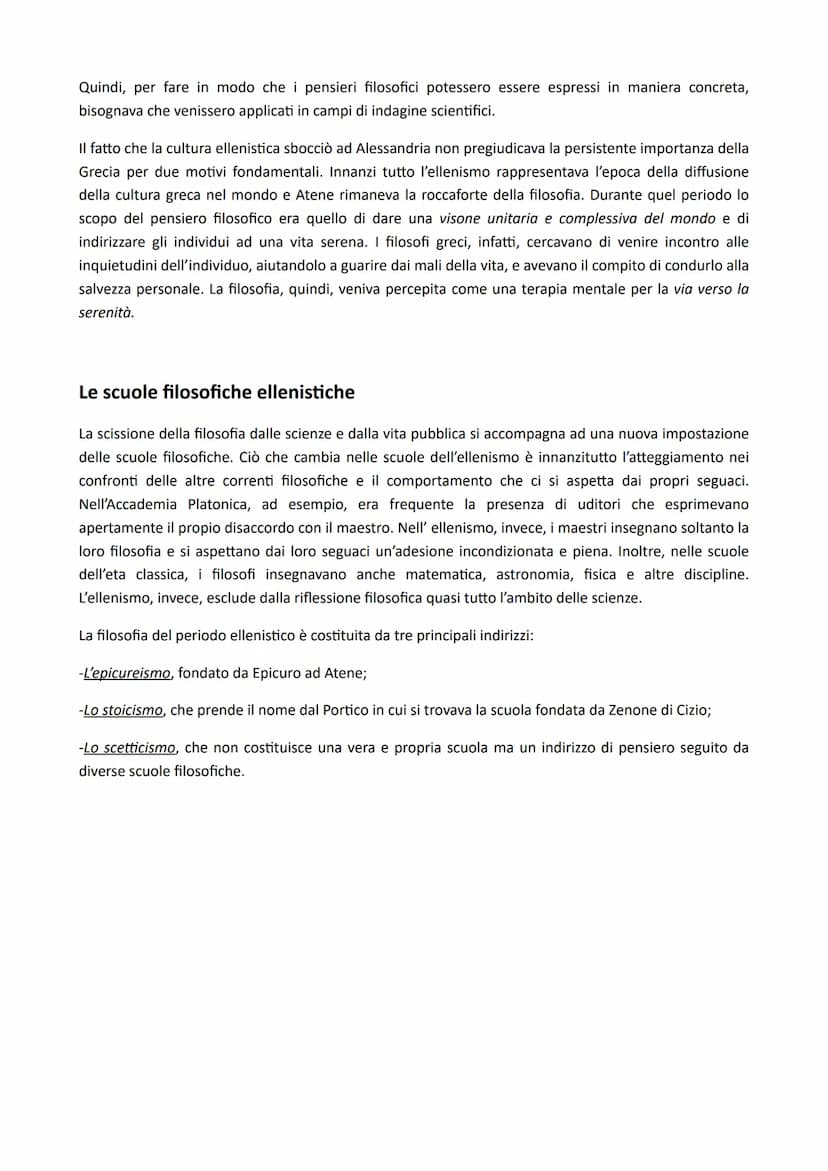 L'ETA' ELLENISTICA
Con la scomparsa di Alessandro Magno, l'impero venne diviso in tre gradi regni: Egitto, Siria e
Macedonia, e in altri Sta