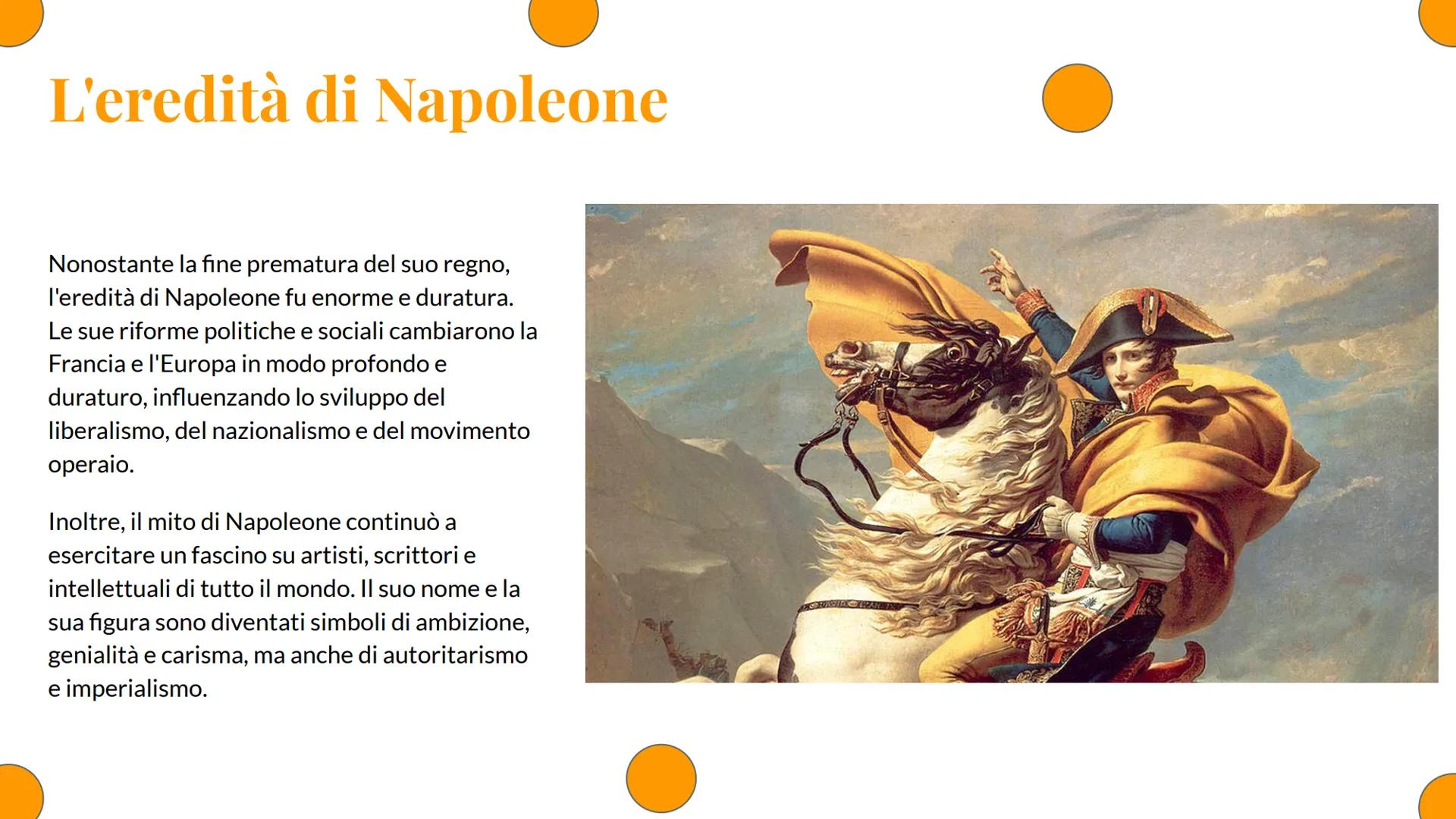 L'Età Napoleonica: Il Conquistatore del
Mondo 1. L'ascesa di Napoleone Bonaparte
2. Le guerre napoleoniche
3. La caduta di Napoleone
4. Il C
