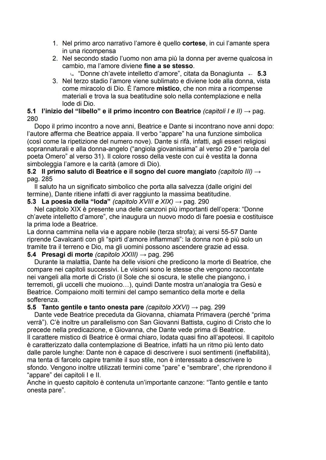 DANTE: LE OPERE
VITA NOVA
1. L'opera
La "Vita Nova" è l'opera di Dante più importante scritta prima dell'esilio; il nome
dell'opera signific