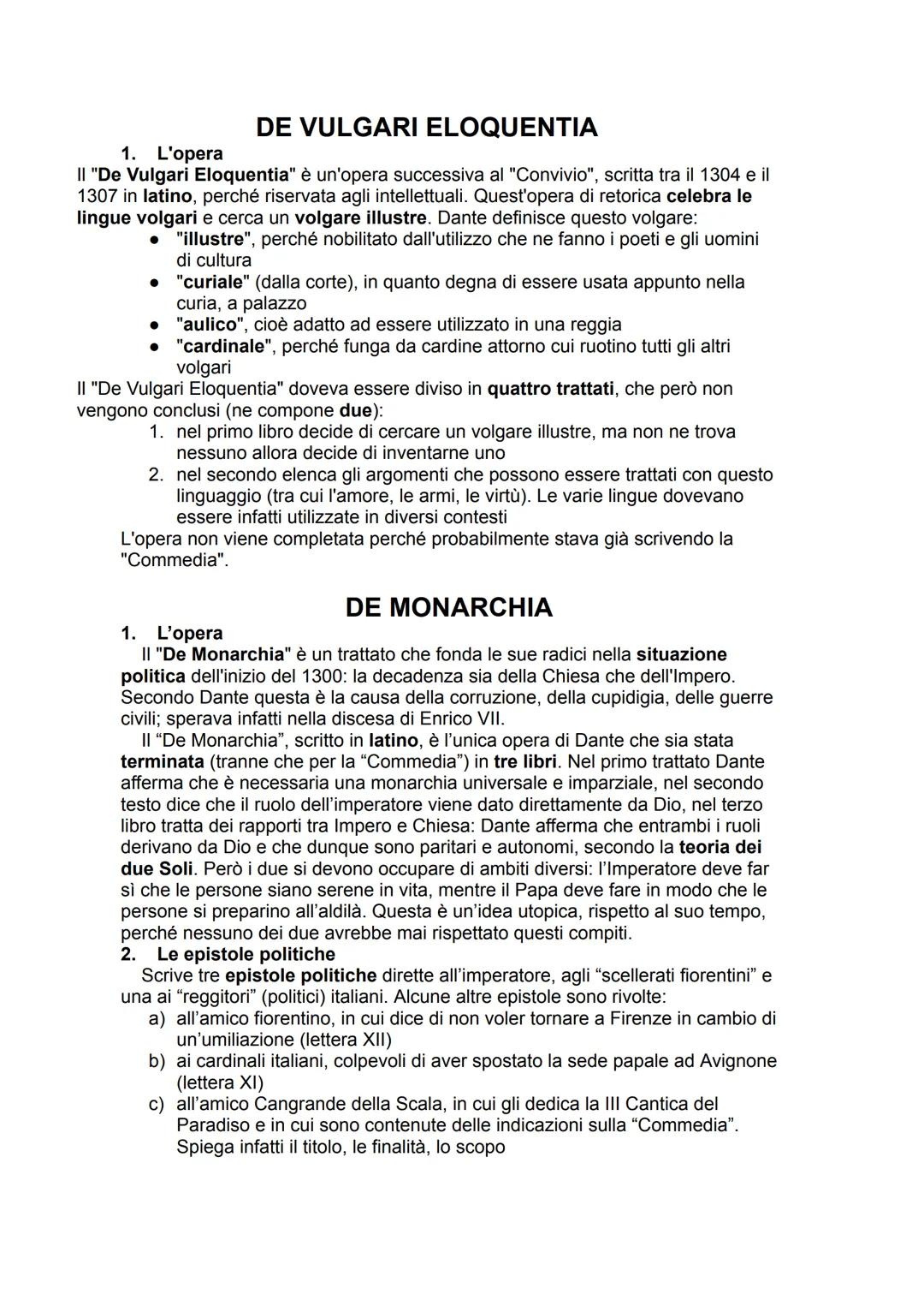 DANTE: LE OPERE
VITA NOVA
1. L'opera
La "Vita Nova" è l'opera di Dante più importante scritta prima dell'esilio; il nome
dell'opera signific