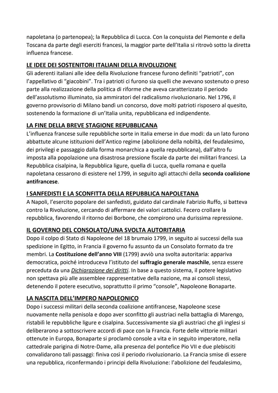 Napoleone Bonaparte
LA CAMPAGNA D'ITALIA DI NAPOLEONE
Dopo la rivoluzione francese i cittadini volevano consolidare lo Stato e di dare una
f