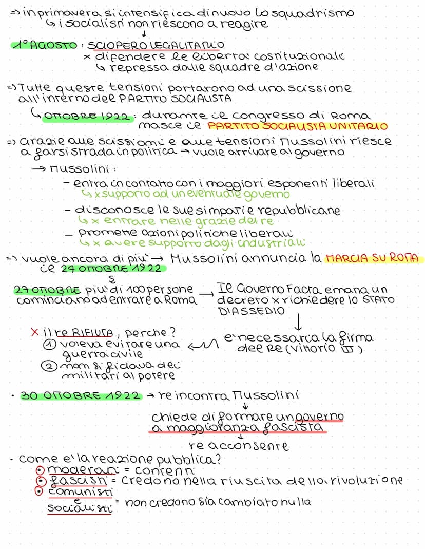 the Fascismo
=> L'Italia del primo dopoguerra verte in condizioni molto difficili
✓
deficitdi bilancio
profondo
↓
inflazione
alta
SITUAZIONE
