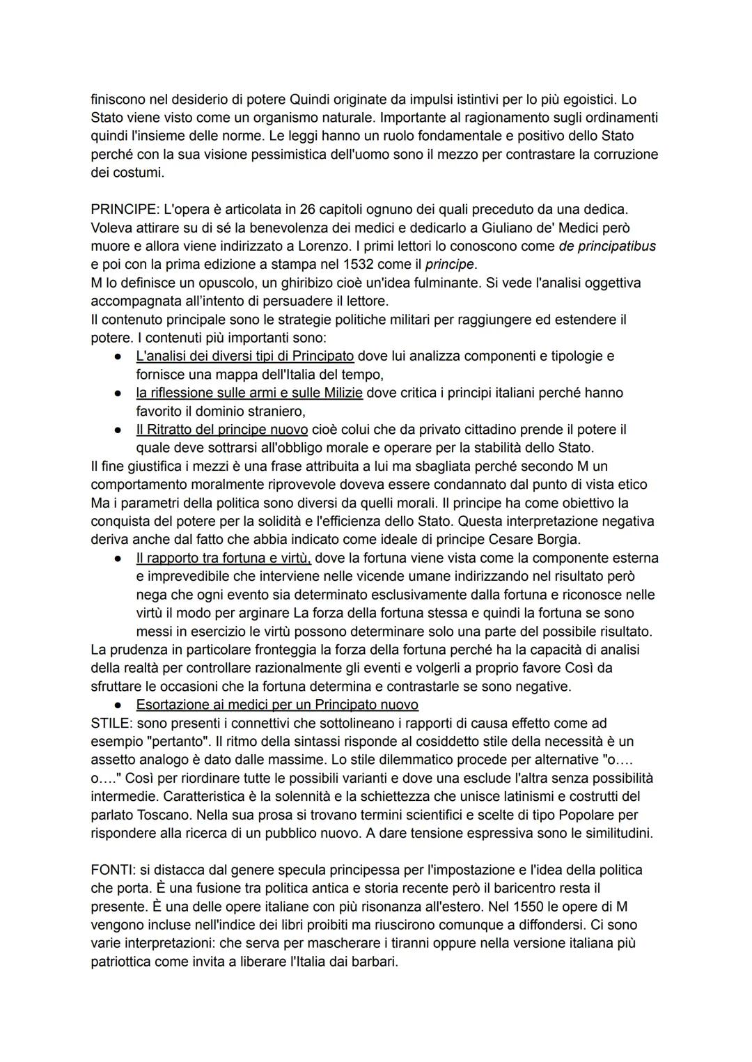 Niccolò Machiavelli
VITA: nasce a Firenze il 3 maggio 1469 da una famiglia di ceto medio, cresce in un
ambiente colto e nella biblioteca di 