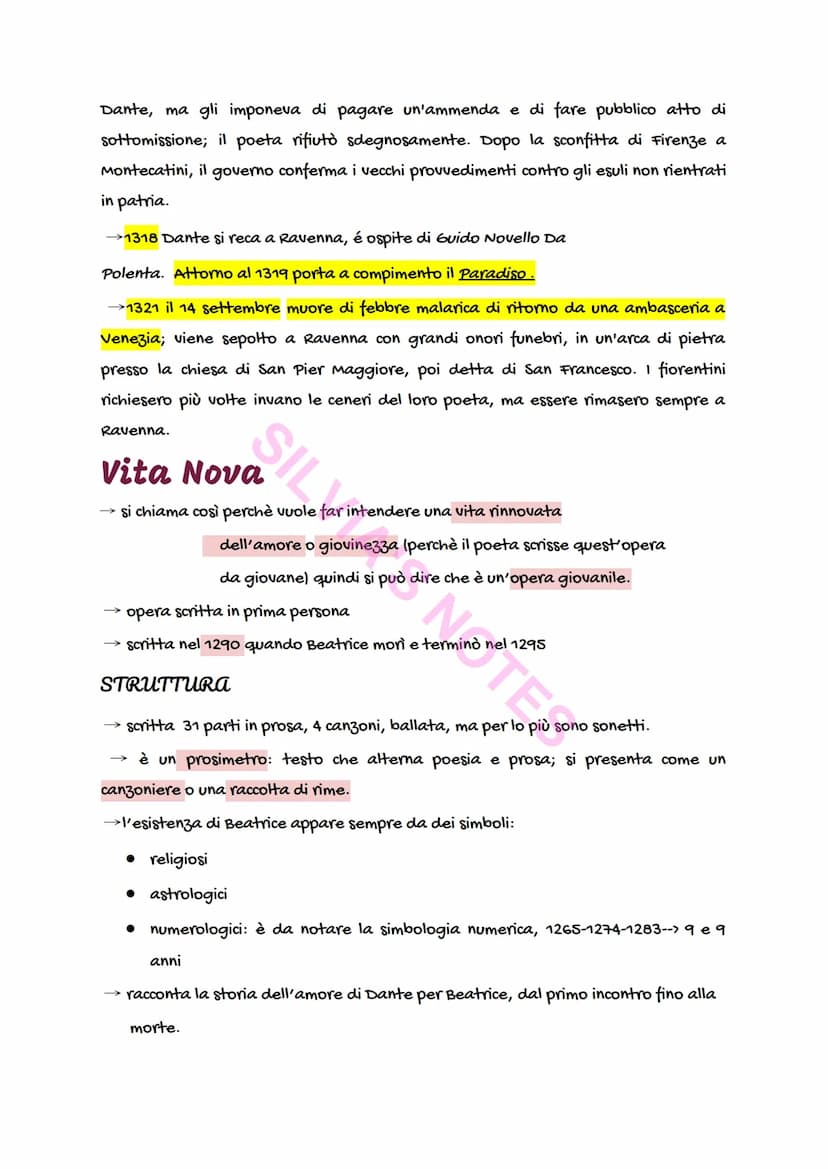 Dante Alighieri
In quel periodo Firenze era una città prospera, benestante e vitale perché c'era
tanta gente, era una città in conflitto con