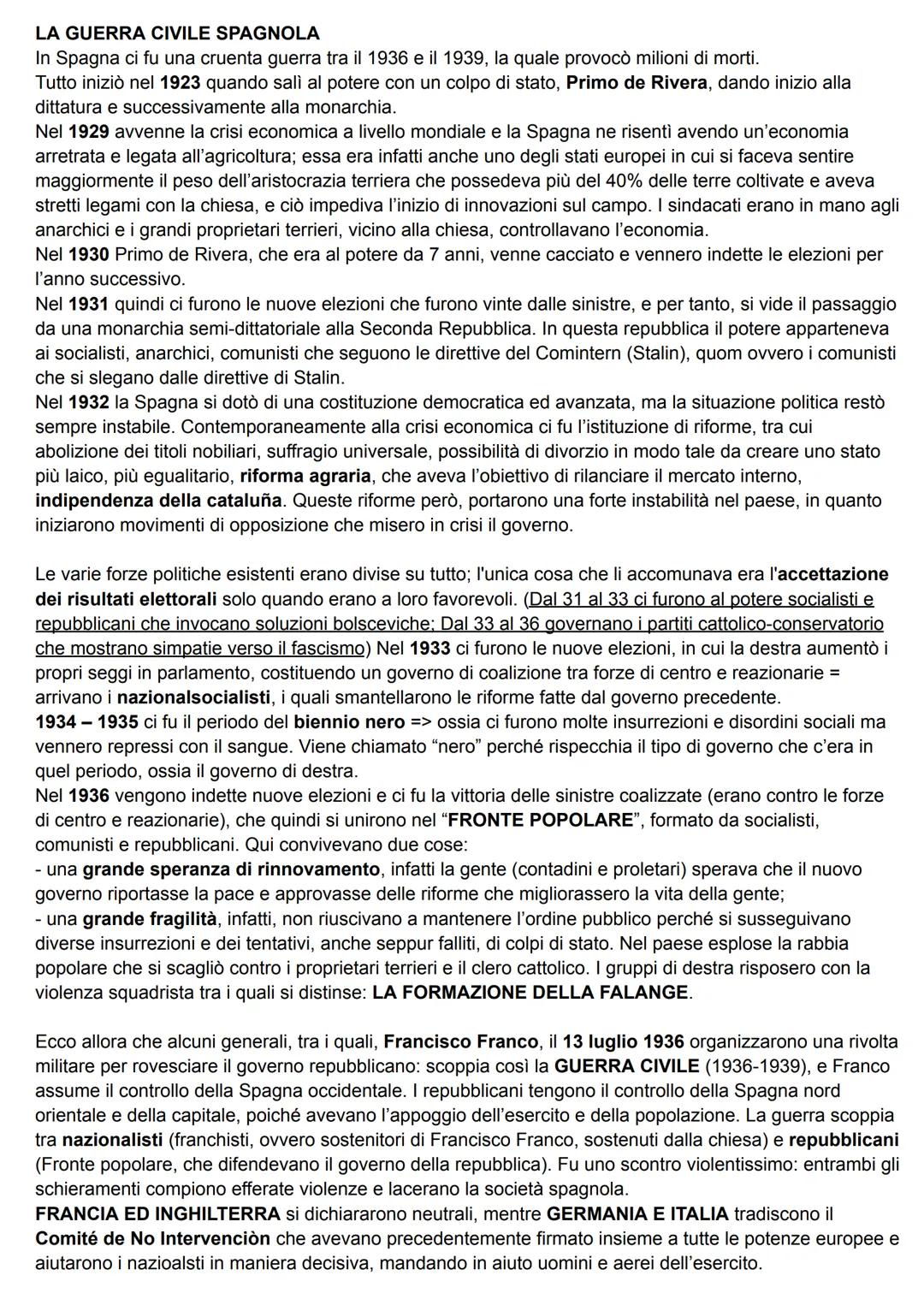 # LA GUERRA CIVILE SPAGNOLA

In Spagna ci fu una cruenta guerra tra il 1936 e il 1939, la quale provocò milioni di morti.
Tutto iniziò nel 1