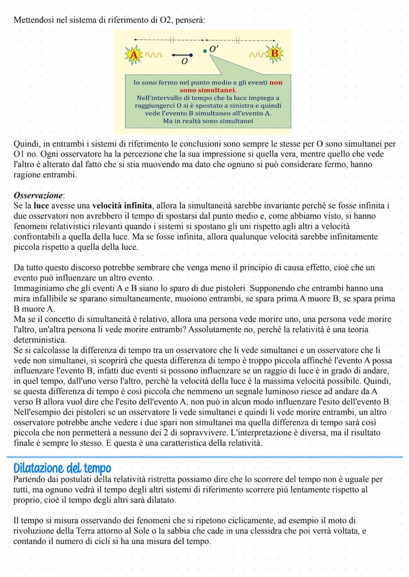 Relatività
Nel Dialogo sopra i Due Massimi Sistemi, Galileo Galilei descrive un esperimento da compiere
all'interno di una nave:
...sospenda