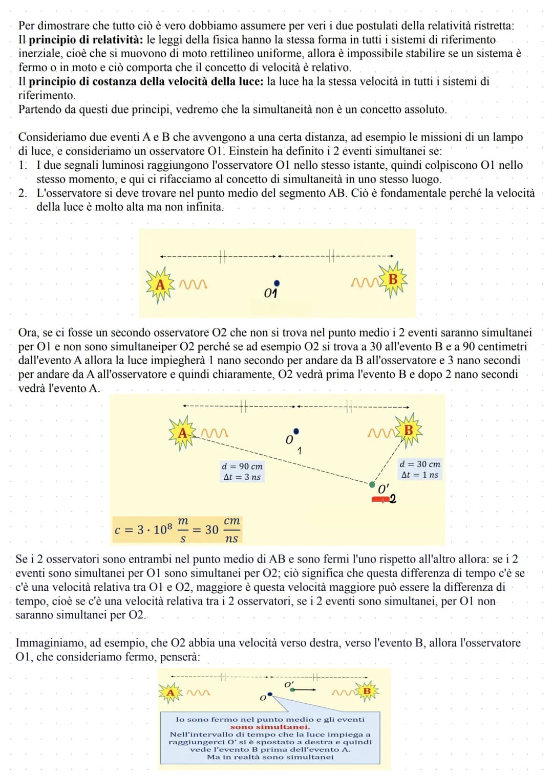 Relatività
Nel Dialogo sopra i Due Massimi Sistemi, Galileo Galilei descrive un esperimento da compiere
all'interno di una nave:
...sospenda