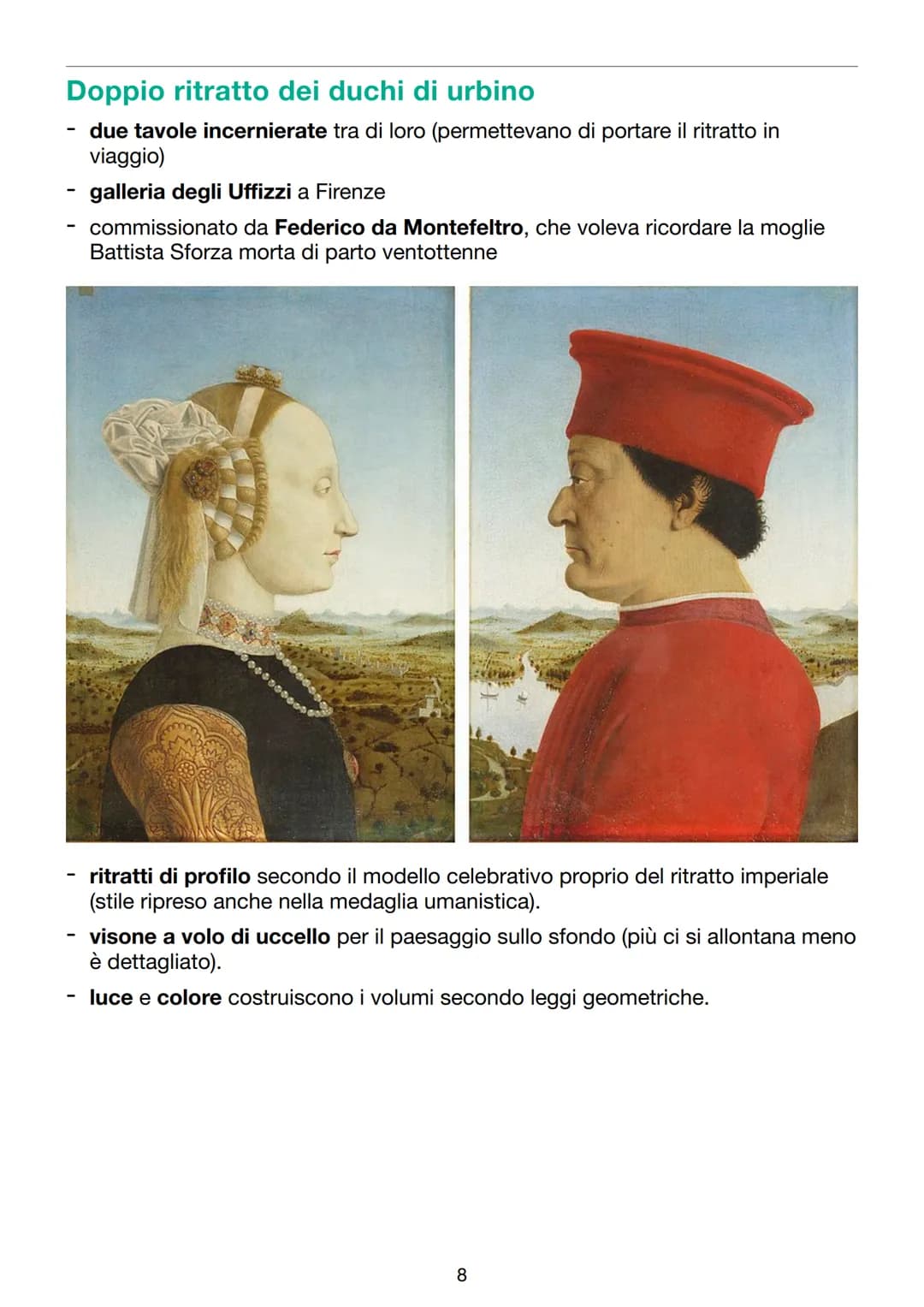 Piero della Francesca
Vita
una caratteristica degli artisti rinascimentali è che sono anche trattatisti
(Brunelleschi aveva tentato con la d