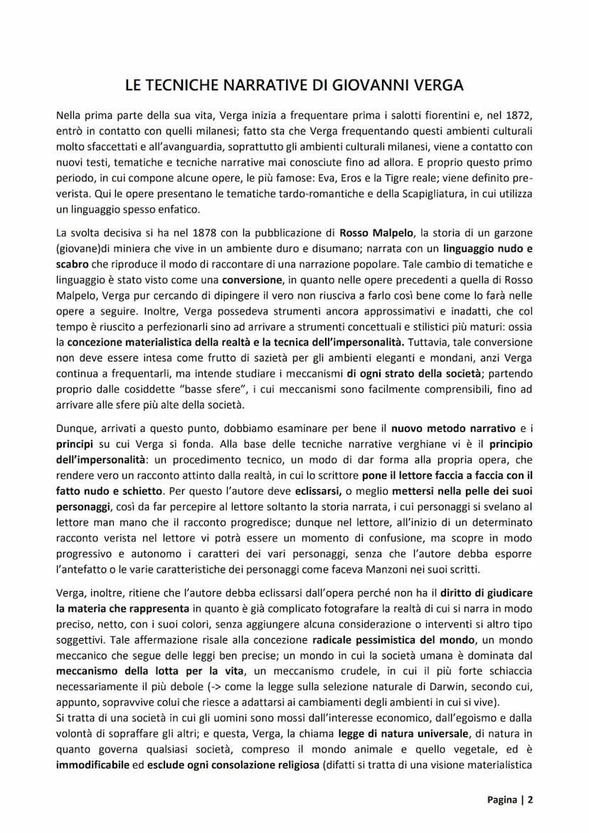 LA VITA DI GIOVANNI VERGA
Giovanni Verga nacque a Catania nel 1840, da una famiglia di agiati proprietari terrieri, con
ascendenze nobiliari
