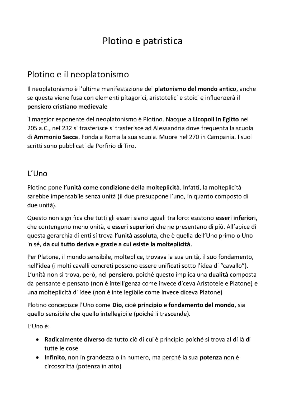 Plotino e patristica 