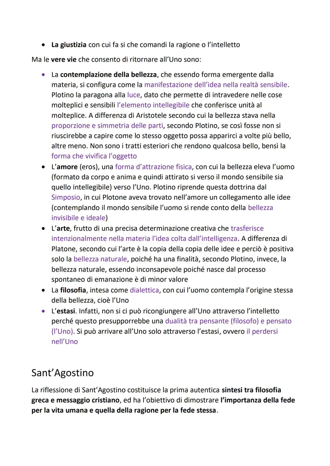 Plotino e patristica
Plotino e il neoplatonismo
Il neoplatonismo è l'ultima manifestazione del platonismo del mondo antico, anche
se questa 