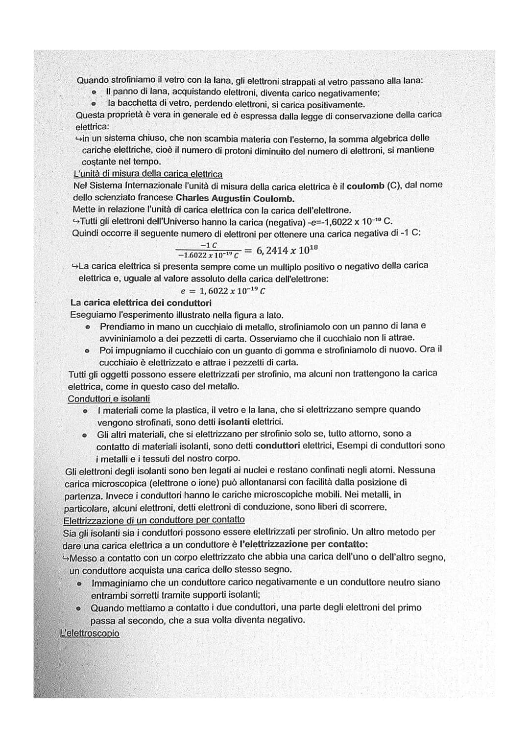 La carica elettrica e la legge di Coulomb
I corpi elettrizzati e la carica elettrica
L'elettrizzazione per strofinio
Se strofiniamo un pallo