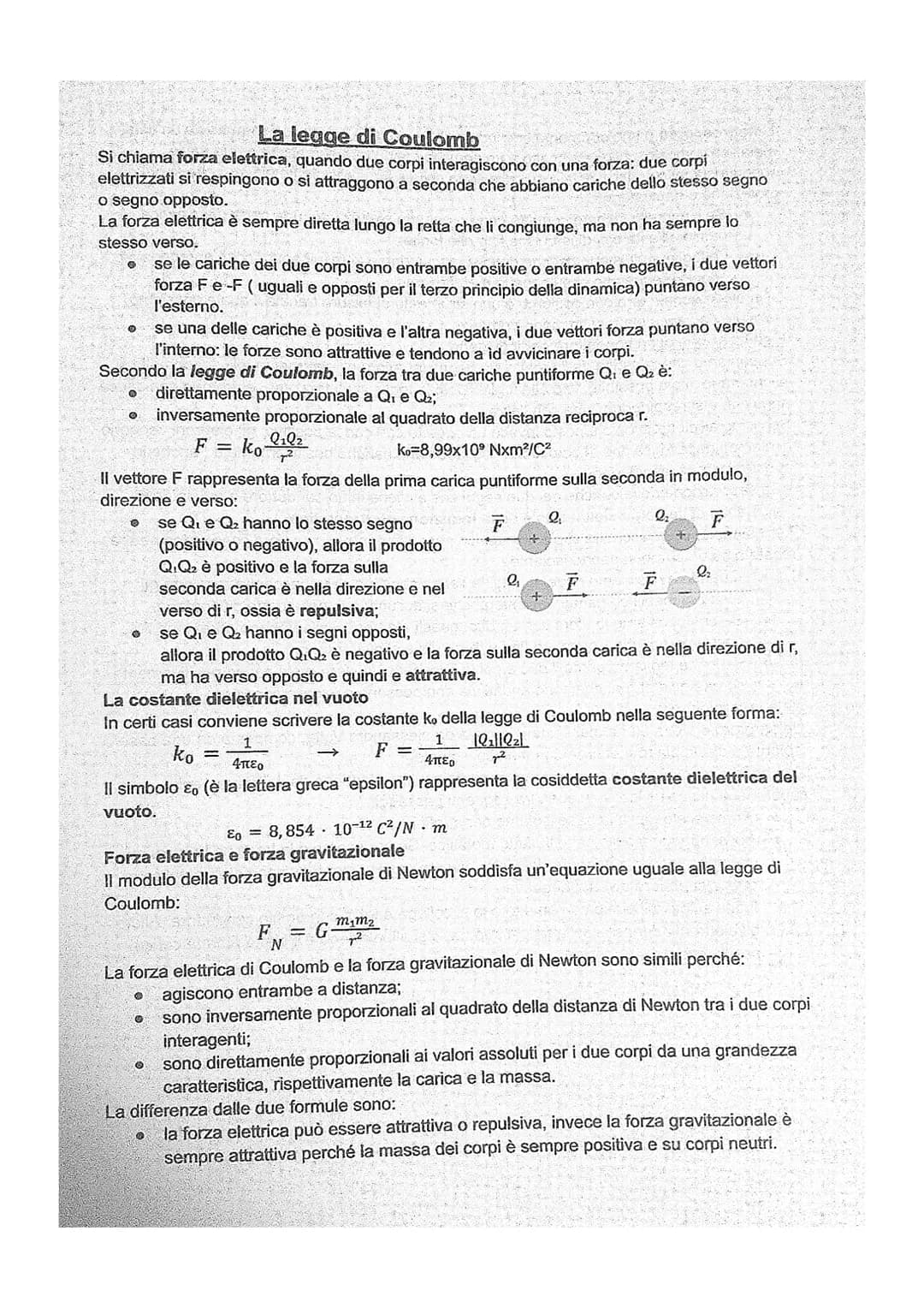 La carica elettrica e la legge di Coulomb
I corpi elettrizzati e la carica elettrica
L'elettrizzazione per strofinio
Se strofiniamo un pallo