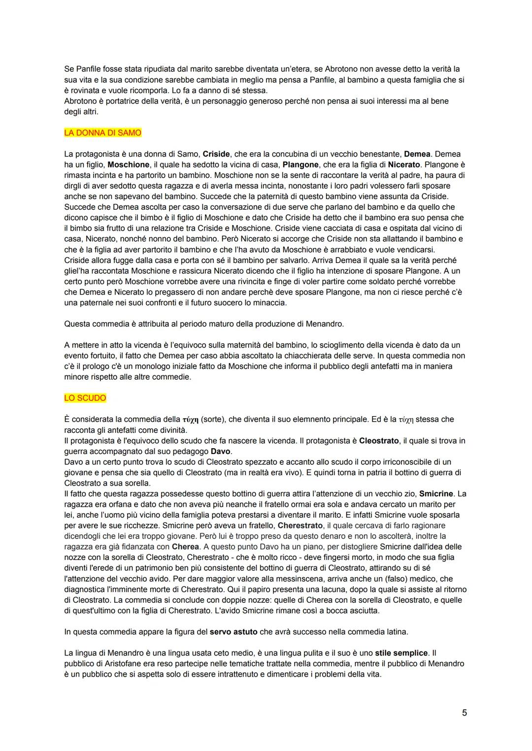 MENANDRO

Menandro è un esponente della commedia nuova. La commedia si suddivide
in tre periodi: commedia antica (Aristofane), commedia di m