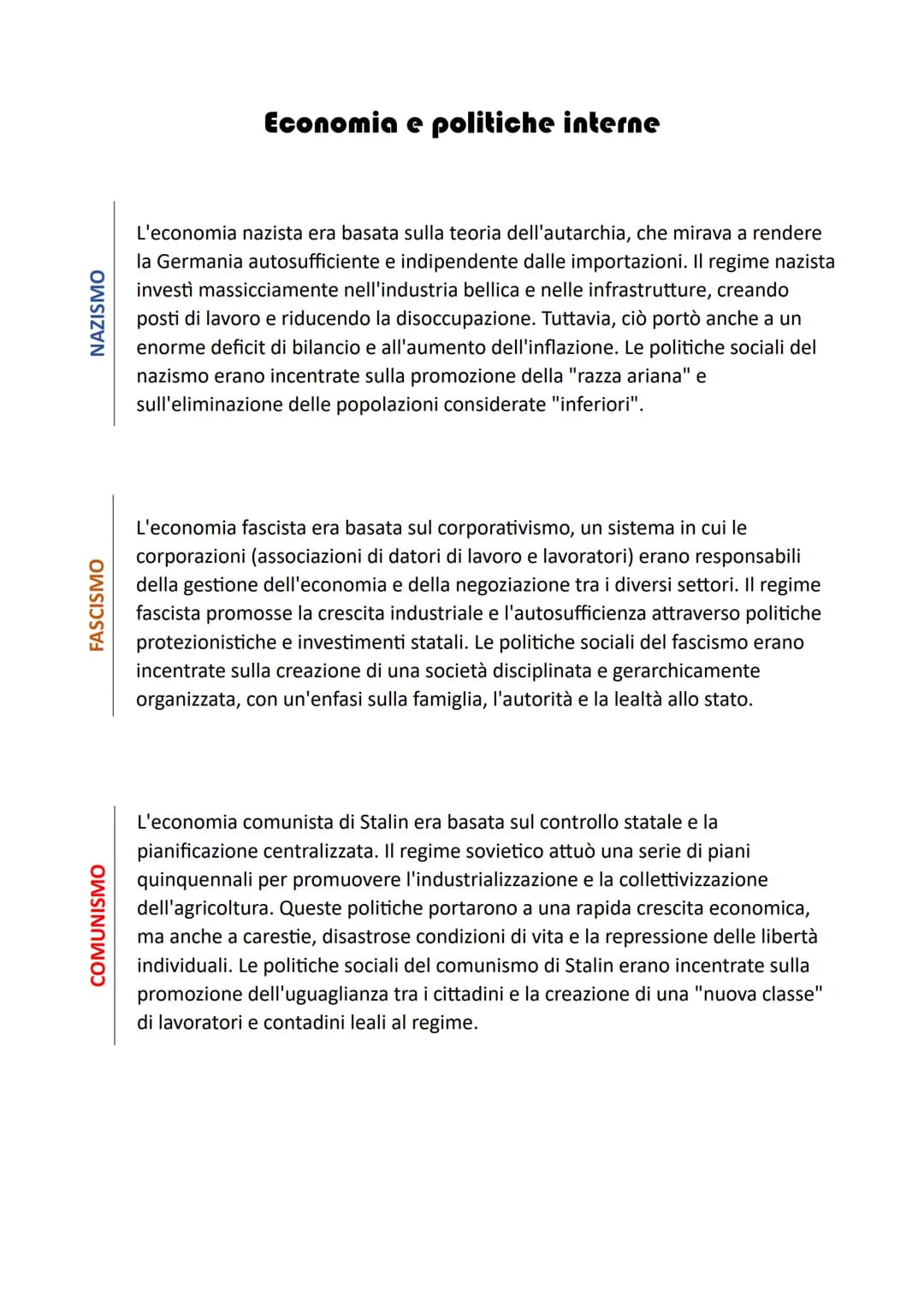 STORIA - Elaborato di
FASCISMO
- 5Bsa
Le tre grandi dittature del novecento:
FASCISMO-NAZISMO - COMUNISMO
Analizziamo le principali caratter