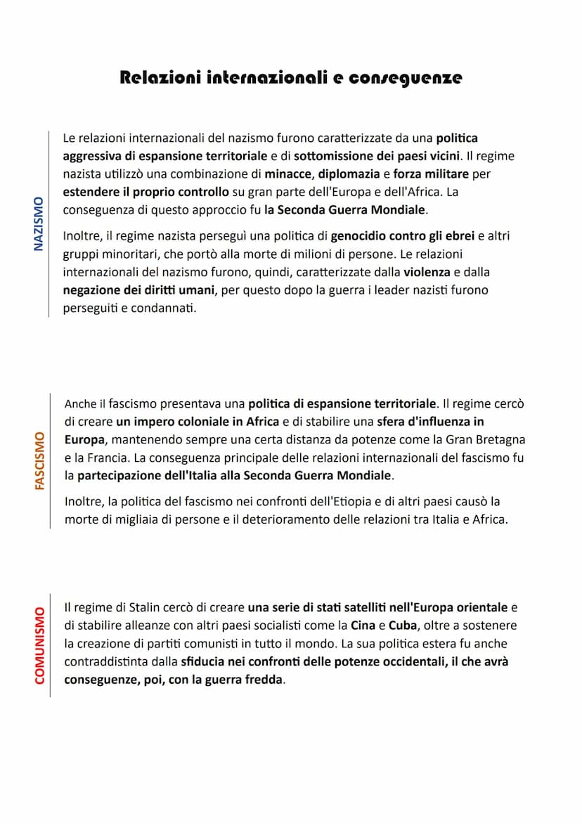 STORIA - Elaborato di
FASCISMO
- 5Bsa
Le tre grandi dittature del novecento:
FASCISMO-NAZISMO - COMUNISMO
Analizziamo le principali caratter