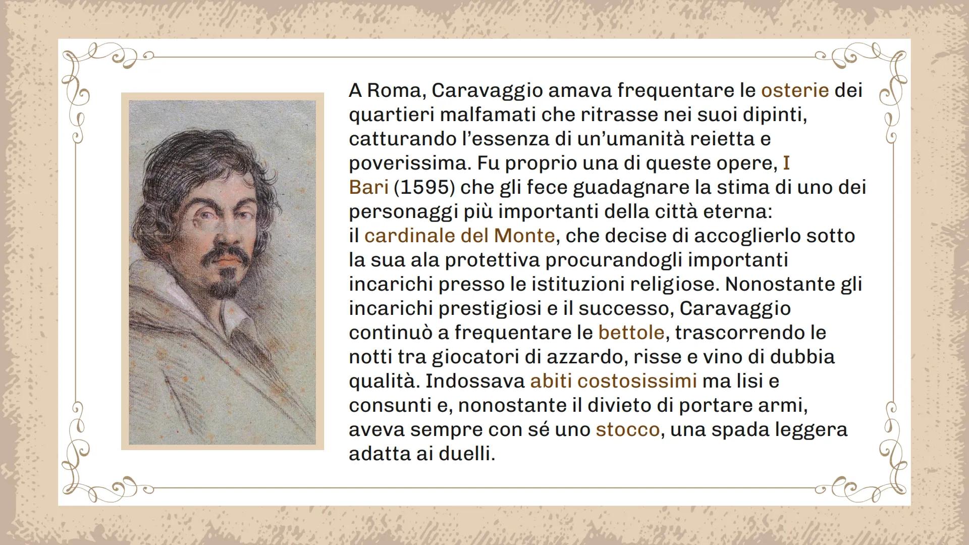 Caravaggio
canestro di
frutta
Anna Thi Hang Orlandi 3D
ellence Chie era?
Michelangelo Merisi, detto "Caravaggio" è considerato uno dei più i
