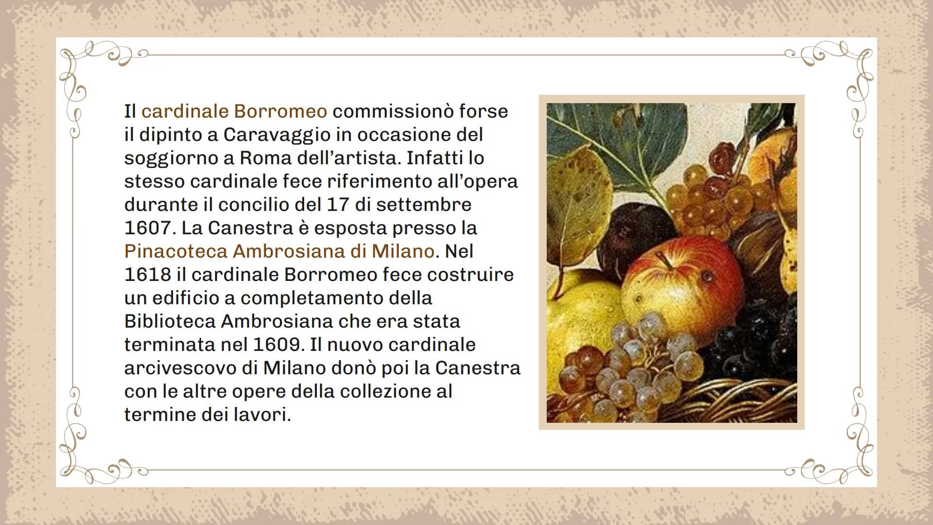 Caravaggio
canestro di
frutta
Anna Thi Hang Orlandi 3D
ellence Chie era?
Michelangelo Merisi, detto "Caravaggio" è considerato uno dei più i