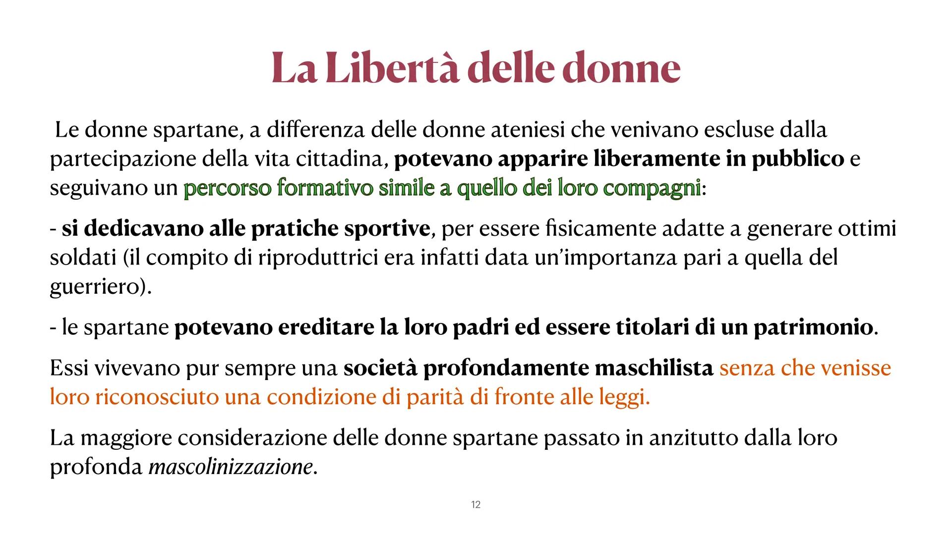 Sparta e Atene
da pag. 158 a 178
Lun 28 Febbraio 2022
1 Sparta: La Nascita
Secondo il mito, Sparta esisteva già dal
tempo della Guerra di Tr