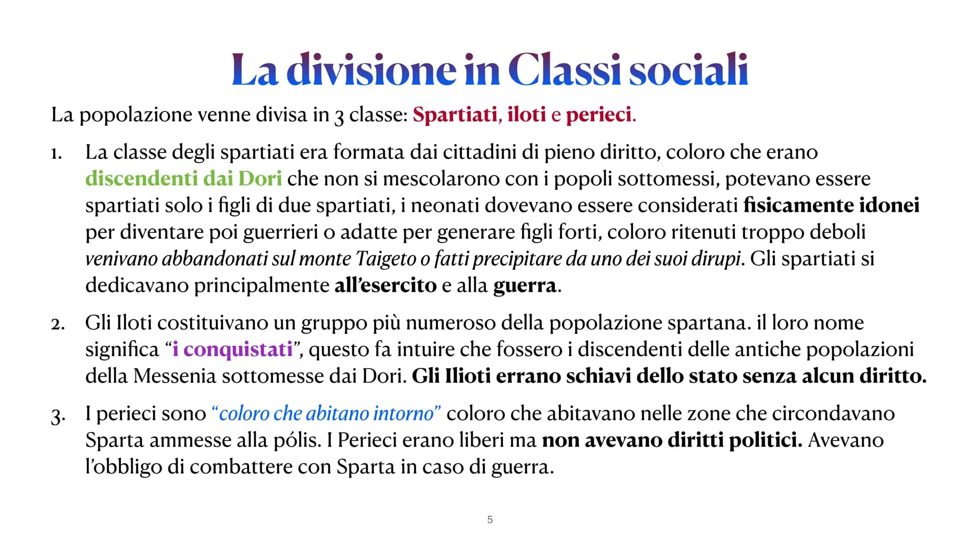 Sparta e Atene
da pag. 158 a 178
Lun 28 Febbraio 2022
1 Sparta: La Nascita
Secondo il mito, Sparta esisteva già dal
tempo della Guerra di Tr