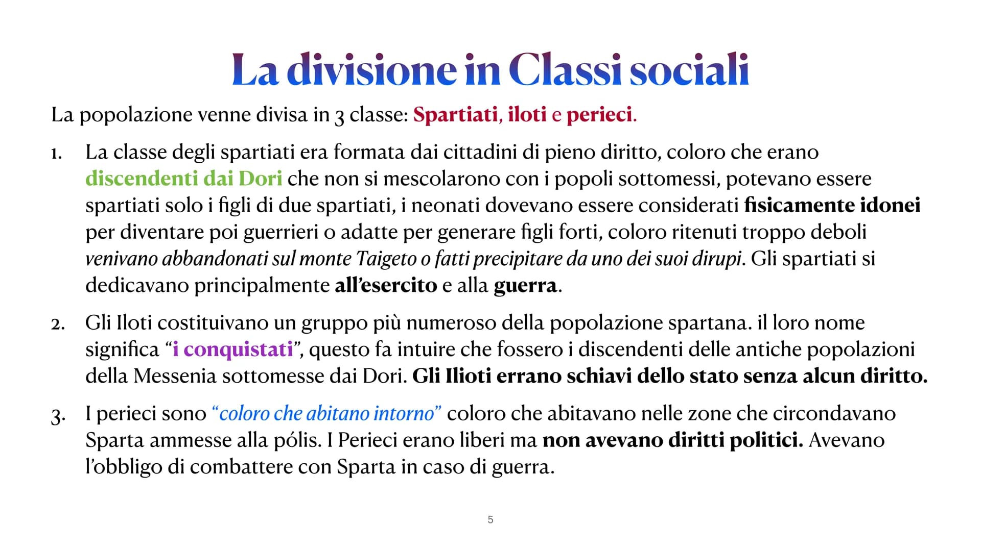 Sparta e Atene
da pag. 158 a 178
Lun 28 Febbraio 2022
1 Sparta: La Nascita
Secondo il mito, Sparta esisteva già dal
tempo della Guerra di Tr