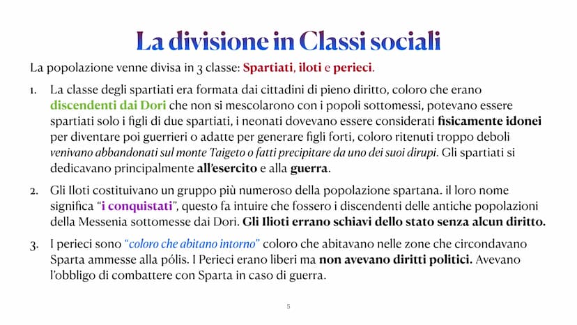 Sparta e Atene
da pag. 158 a 178
Lun 28 Febbraio 2022
1 Sparta: La Nascita
Secondo il mito, Sparta esisteva già dal
tempo della Guerra di Tr