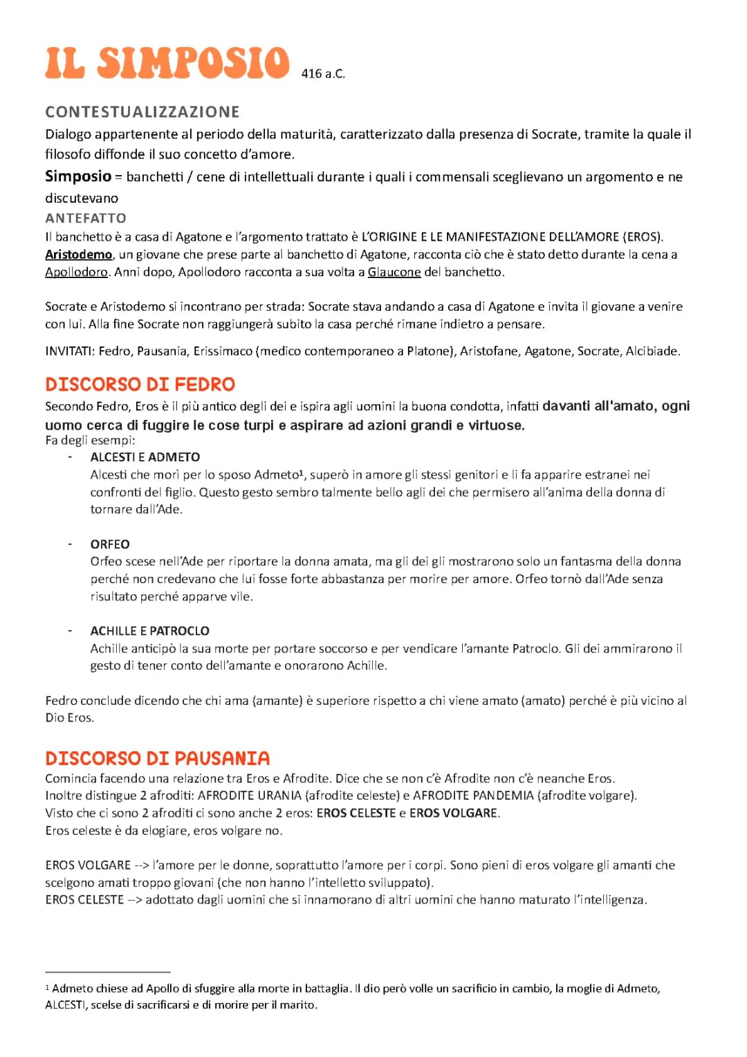 IL SIMPOSIO