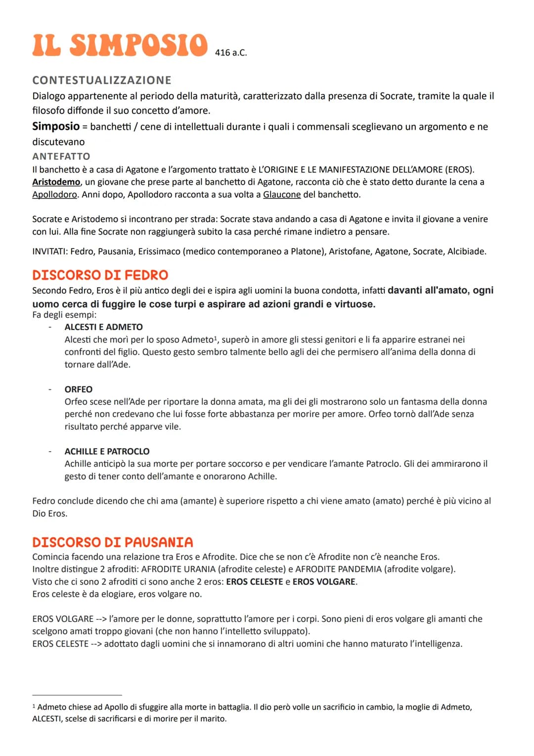 IL SIMPOSIO 416 a.C.
CONTESTUALIZZAZIONE
Dialogo appartenente al periodo della maturità, caratterizzato dalla presenza di Socrate, tramite l