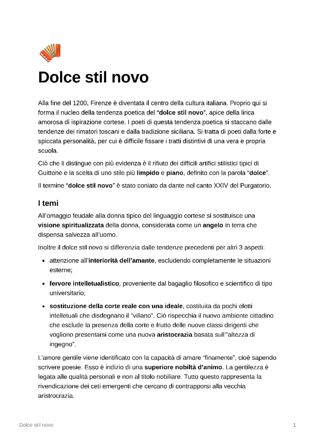 Dolce stil novo