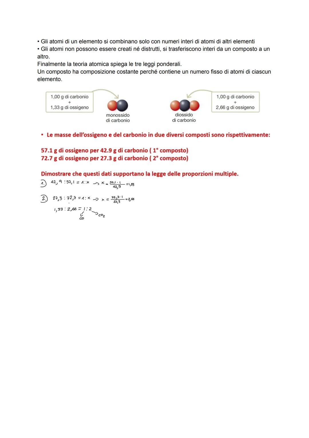 Le leggi ponderali sono delle leggi che si riferiscono agli aspetti quantitativi delle masse delle
sostanze che si combinano nelle reazioni 