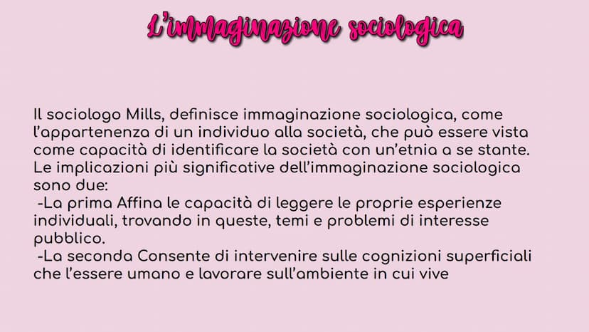 La
sociologia
La sociologia è un discorso scientifico sulla società.
Tutte le scienze umane hanno per oggetto la vita dell'essere umano nell