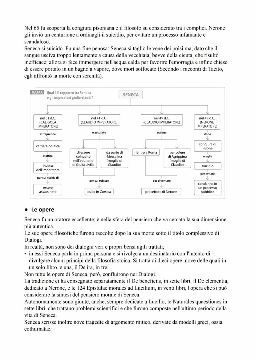 Lucio Anneo Seneca
• Vita
Nasce a Cordova in Spagna nel 4 a.C.
Apparteneva ad una ricca famiglia di rango equestre. Suo padre fu il famoso r