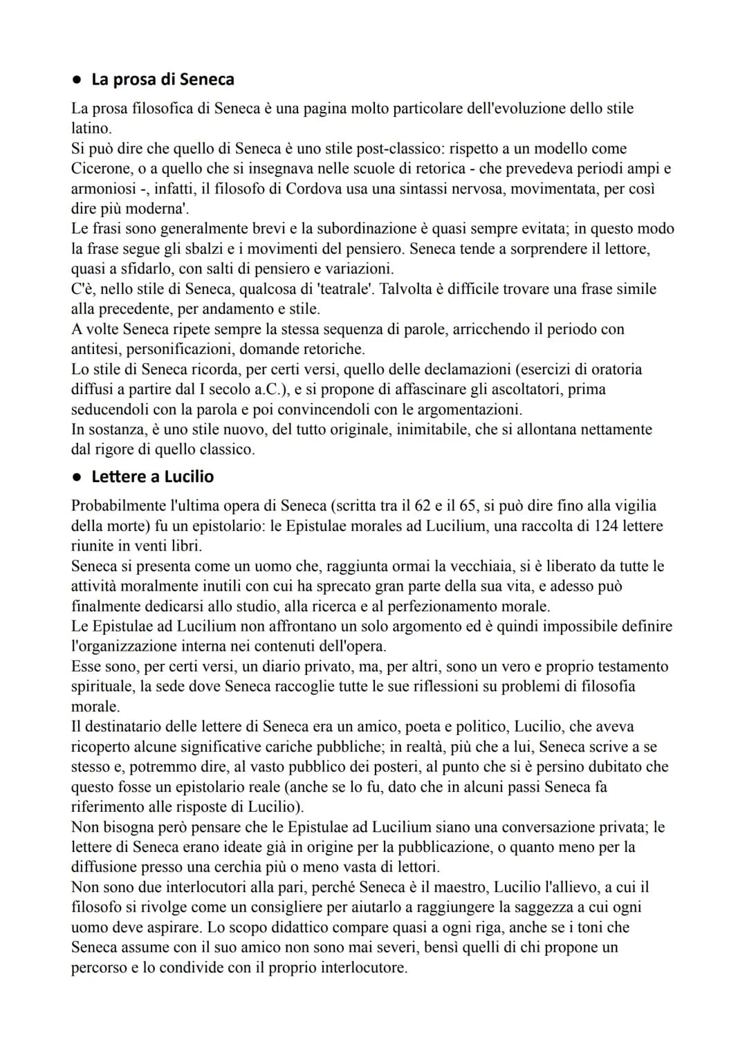 Lucio Anneo Seneca
• Vita
Nasce a Cordova in Spagna nel 4 a.C.
Apparteneva ad una ricca famiglia di rango equestre. Suo padre fu il famoso r