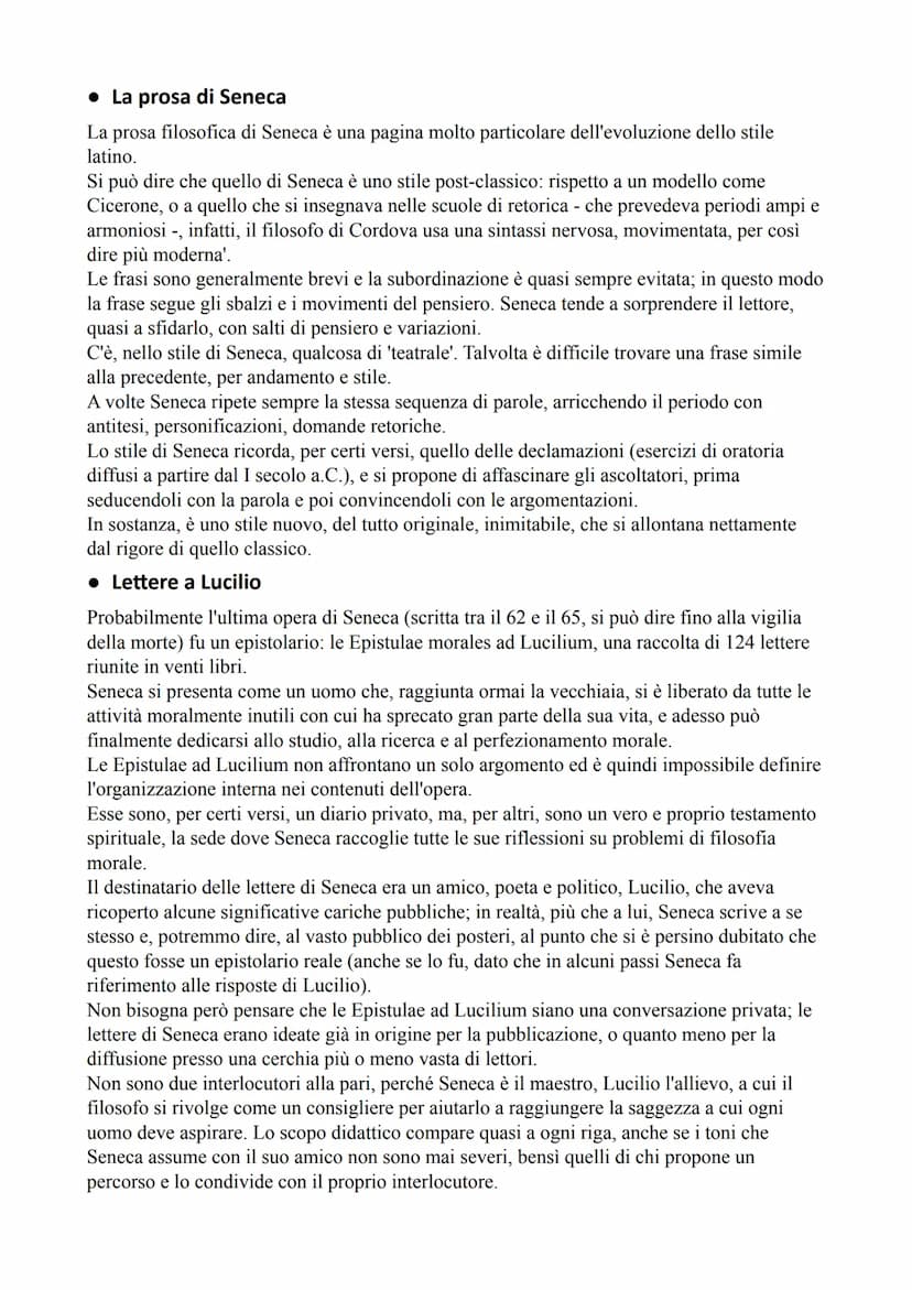 Lucio Anneo Seneca
• Vita
Nasce a Cordova in Spagna nel 4 a.C.
Apparteneva ad una ricca famiglia di rango equestre. Suo padre fu il famoso r